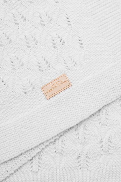 Kocyk Bawełniany – Wykonany z wysokiej jakości ażurowej dzianiny bawełnianej