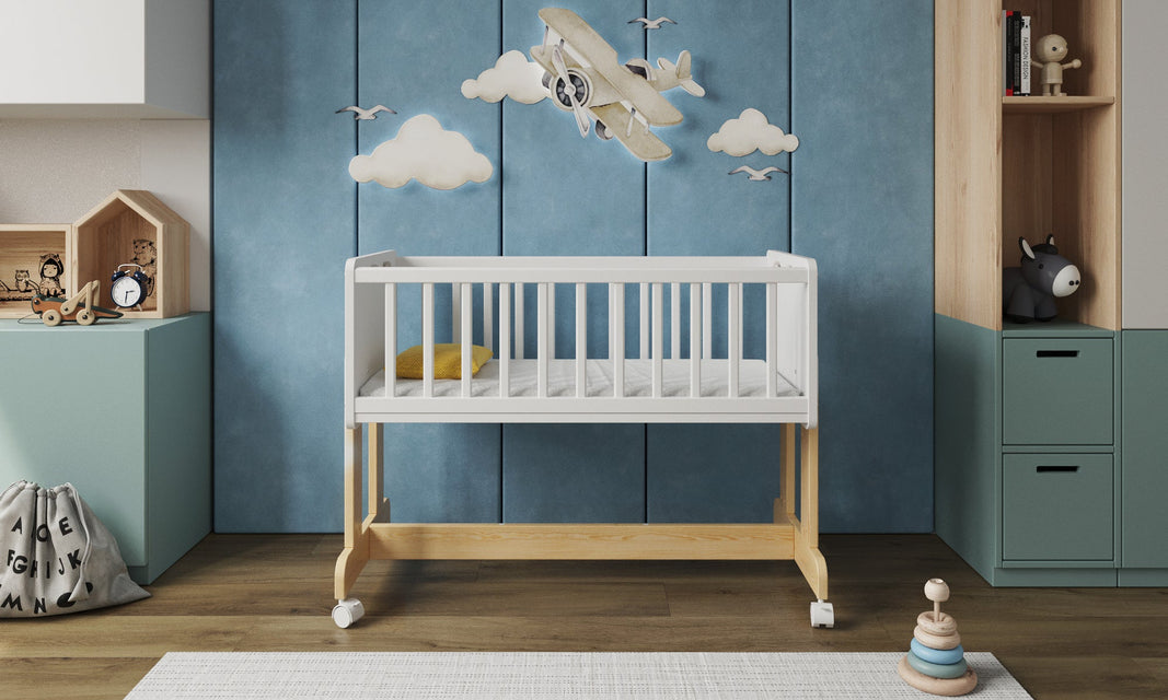 Niemowlęce łóżeczko dostawne z materacem - SmartCrib 90x40cm