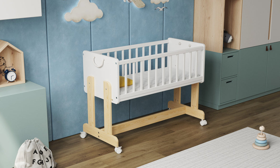 Niemowlęce łóżeczko dostawne z materacem - SmartCrib 90x40cm