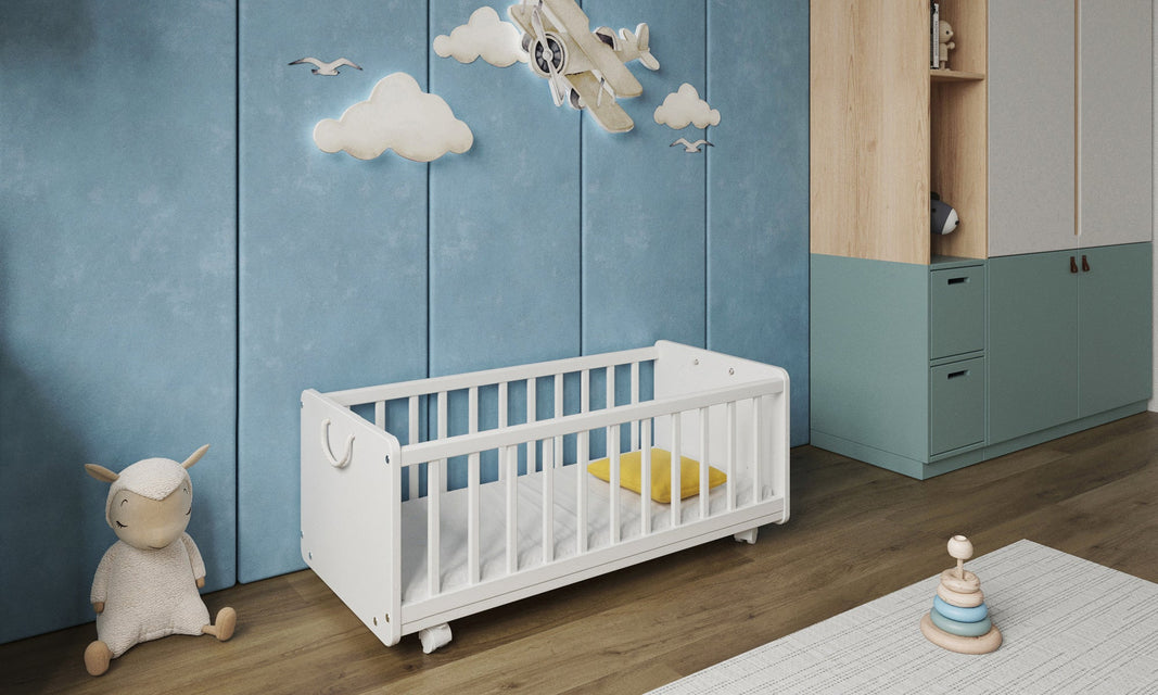 Niemowlęce łóżeczko dostawne z materacem - SmartCrib 90x40cm